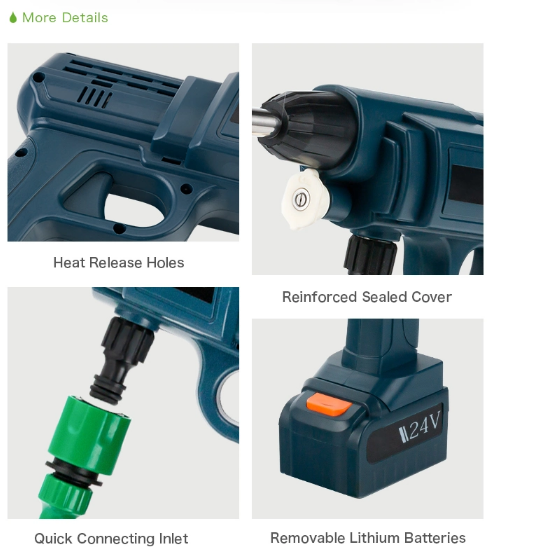 Washer de voiture plus de d&eacute;tails