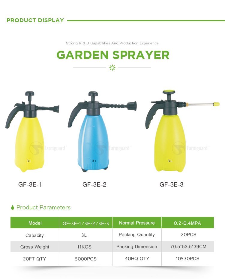 pulv&eacute;risateur de jardin gf-3e-1-gf-3e-2-gf-3e-3
